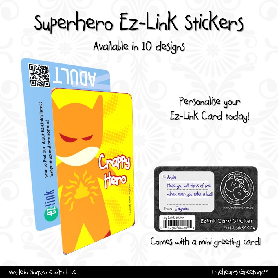 Ez-Link Card Stickers - Superhero Series | Shopee Singapore
