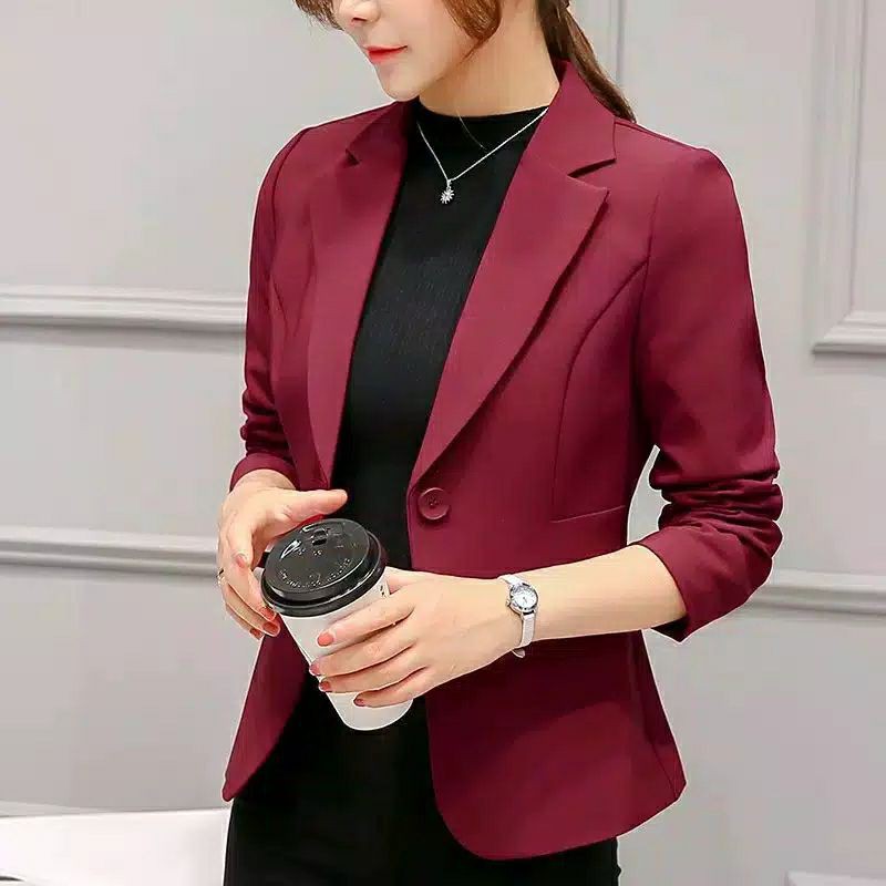 Maroon hot sale casual blazer