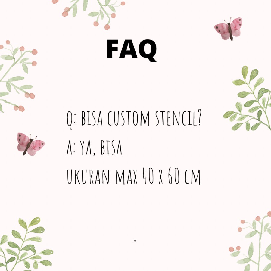 Custom Order Stencil | Shopee Singapore