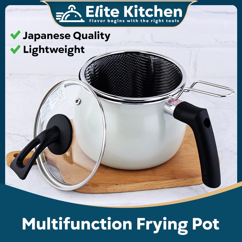 Elite Kitchen Japanese Style Multifunctional Deep Frying Fryer Pot