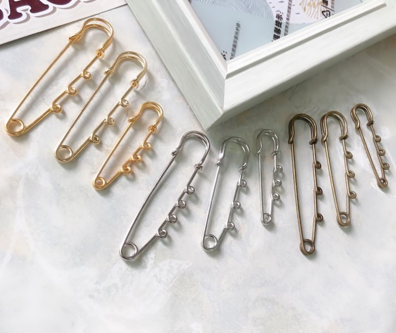 80mm Coiless Safety Pins Larger Safety Pins Kilt Pins Broochs metal safety  pins Bar Pins