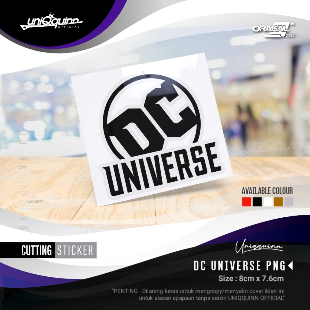 Uq Cutting Sticker DC Universe | Dc Universe Sticker l Waterproof DC ...