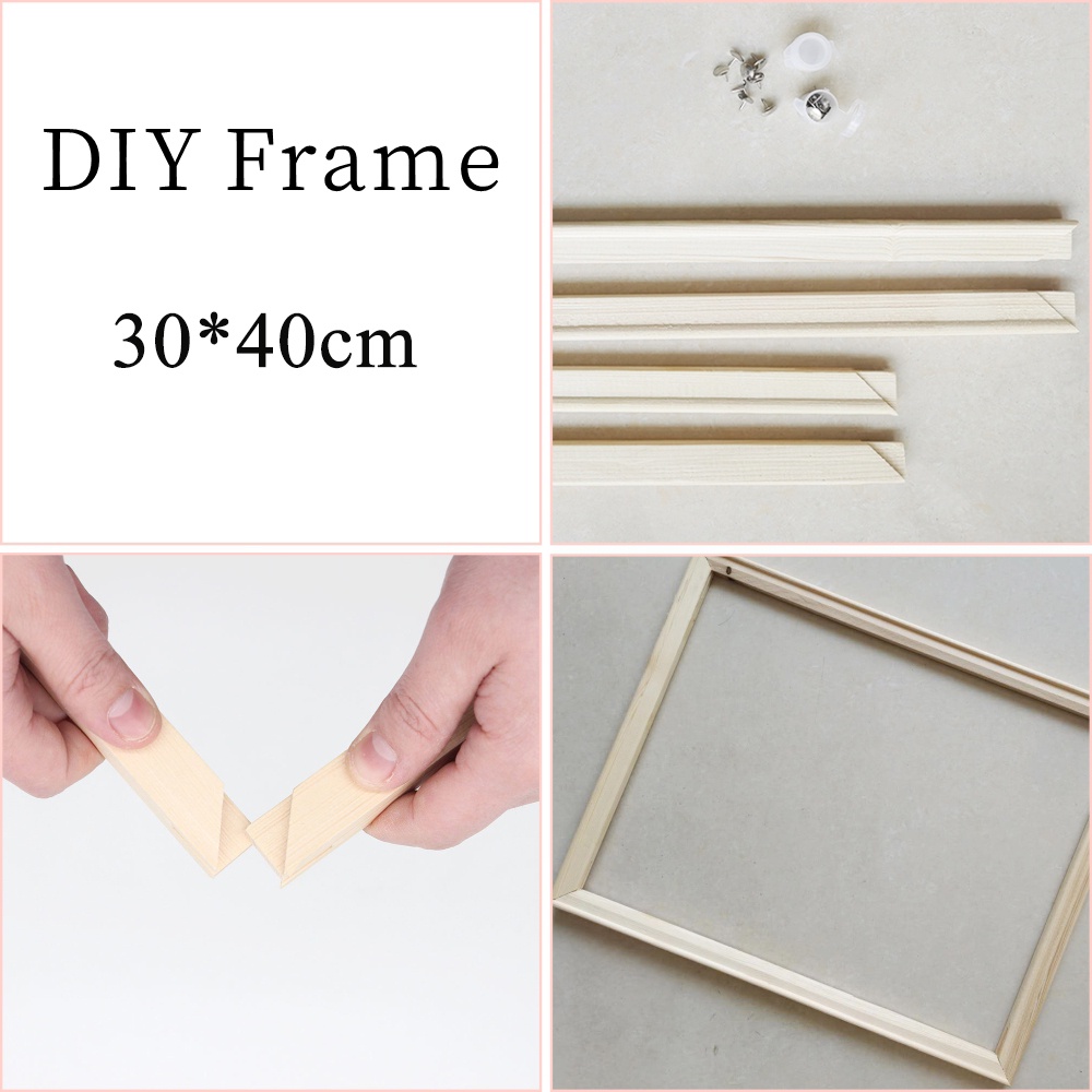 [ORFON] DIY wood frame (size 20*30, 30*40, 40*50cm) special frame for