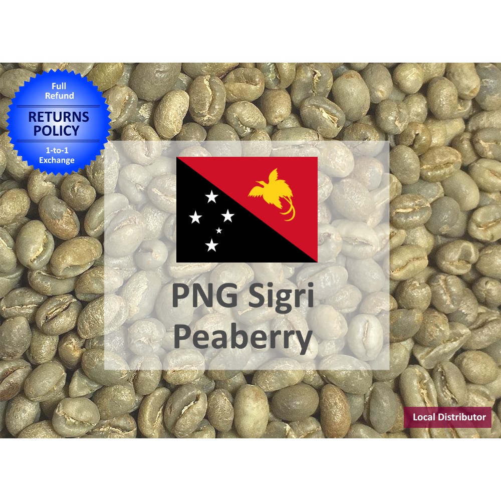 Papua New Guinea Green Coffee Beans, PNG Sigri Peaberry 1Kg Shopee Singapore