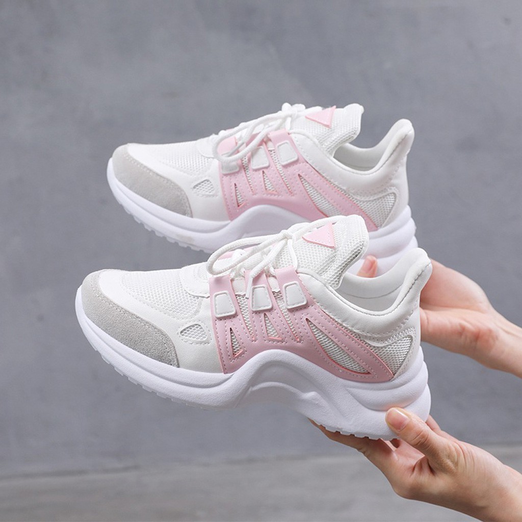 Women s Sports Shoes MS18 Women s Sneakers Wavy Sole Height Increasing 5cm Cool Style Available in Three Colors Size 36 39 Shopee Singapore