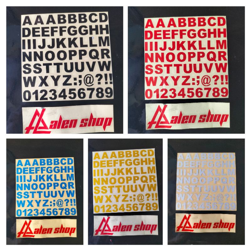 ABCD ALPHABET CUTTING STICKER | Shopee Singapore