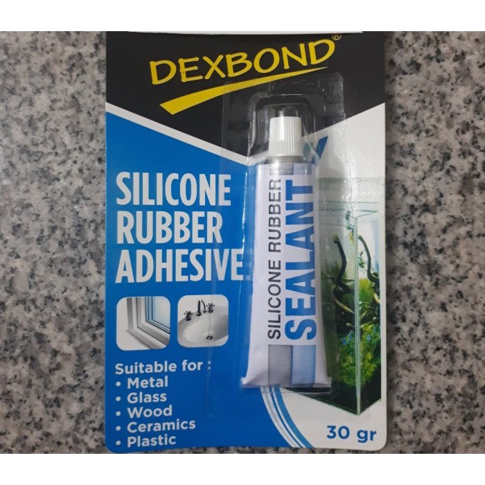 Aquarium Glass Glue dexbond silicone rubber sealant tube Small 30gr ...