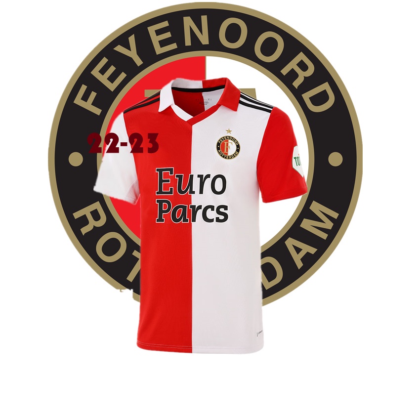 JD 2022/23 Feyenoord Rotterdam Home Jersey Home soccer Jersey Home