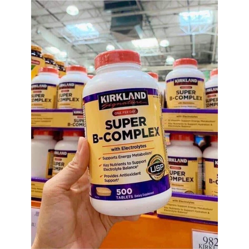 Kirkland Signature Super B-Complex With Electrolytes 500 Tablets ...