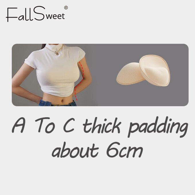 FallSweet 1/2 Pair Thick Sponge Inserts Paddings In Bra Padded For ...