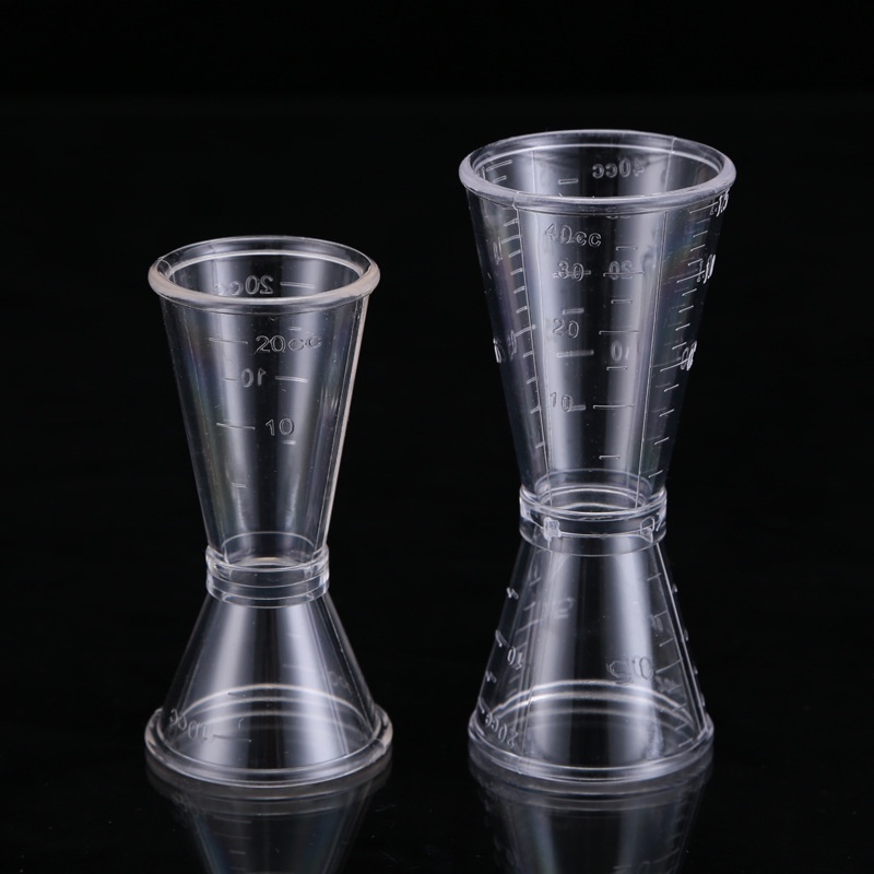 Jigger 2-headed plastic measuring cup 10/20CC - Plastic Jigger 20/40CC ...