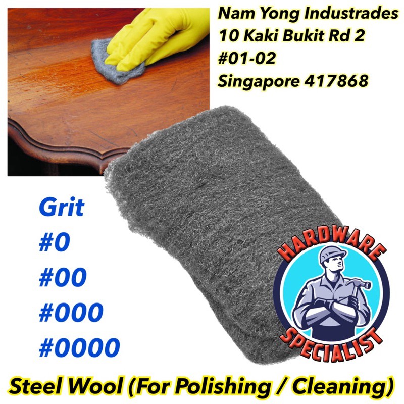 17 Jumbo #0 Steel Wool Pads - PACK OF 2