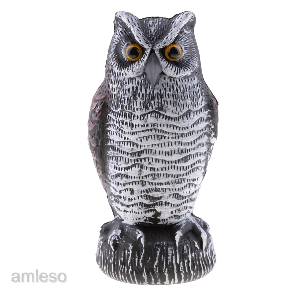 Awesome Owl Decoy Statue Scarecrow Away Squirrels For Garden Shopee