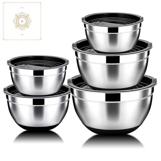 Top Seller Stainless Steel Salad Bowl Heat Insulated Non-Slip Bottom  Rice Soup Mixing Bowls Set with Airtight Lids - China Stainless Steel  Mixing Bowl and Stainless Steel Mixing Bowl with Lid