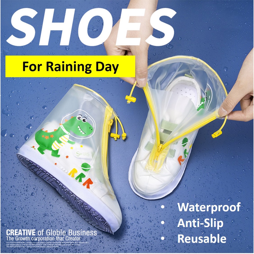 Children Rain Shoes Cover Kids Waterproof Shoes Protector Kid Shoes PVC