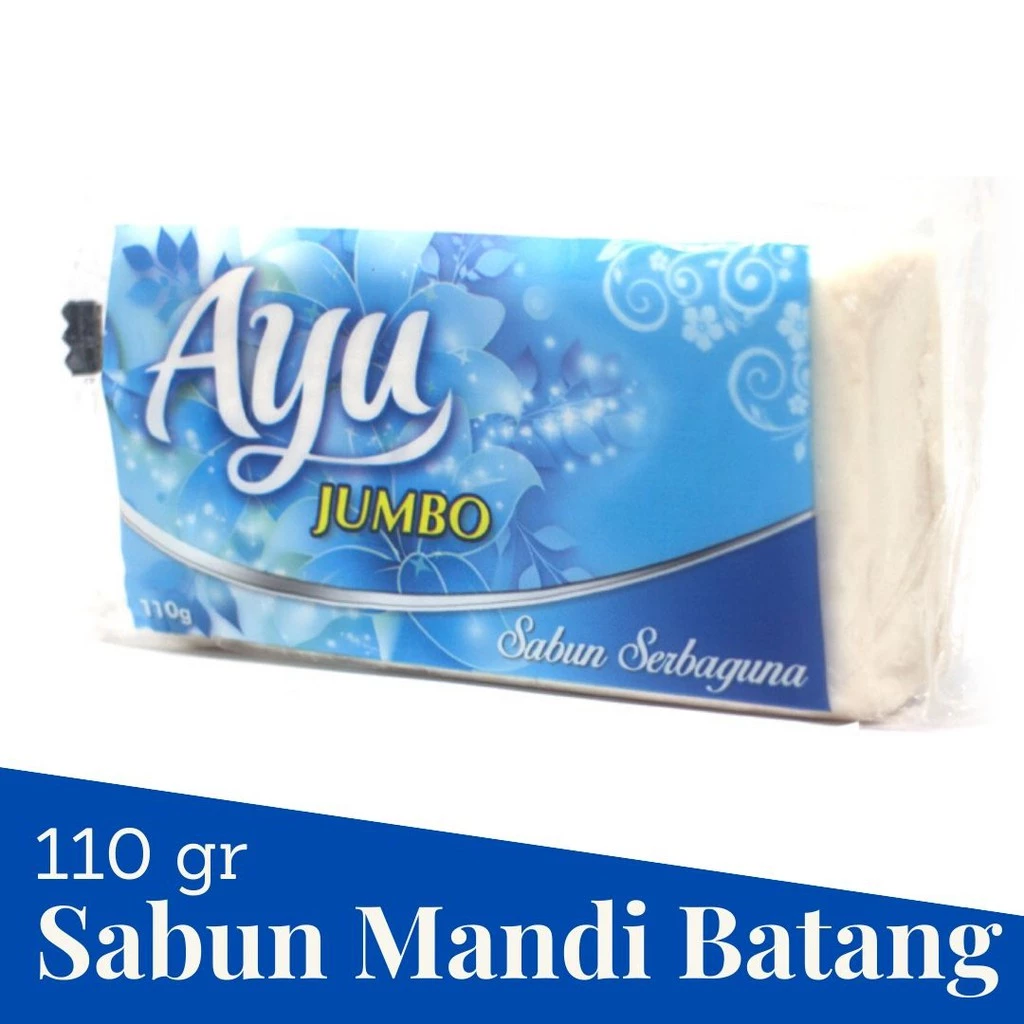 Ayu Jumbo Bar Soap Sabun Kecantikan Serbaguna Batang 110gr x 3 - Putih - Gambar 2
