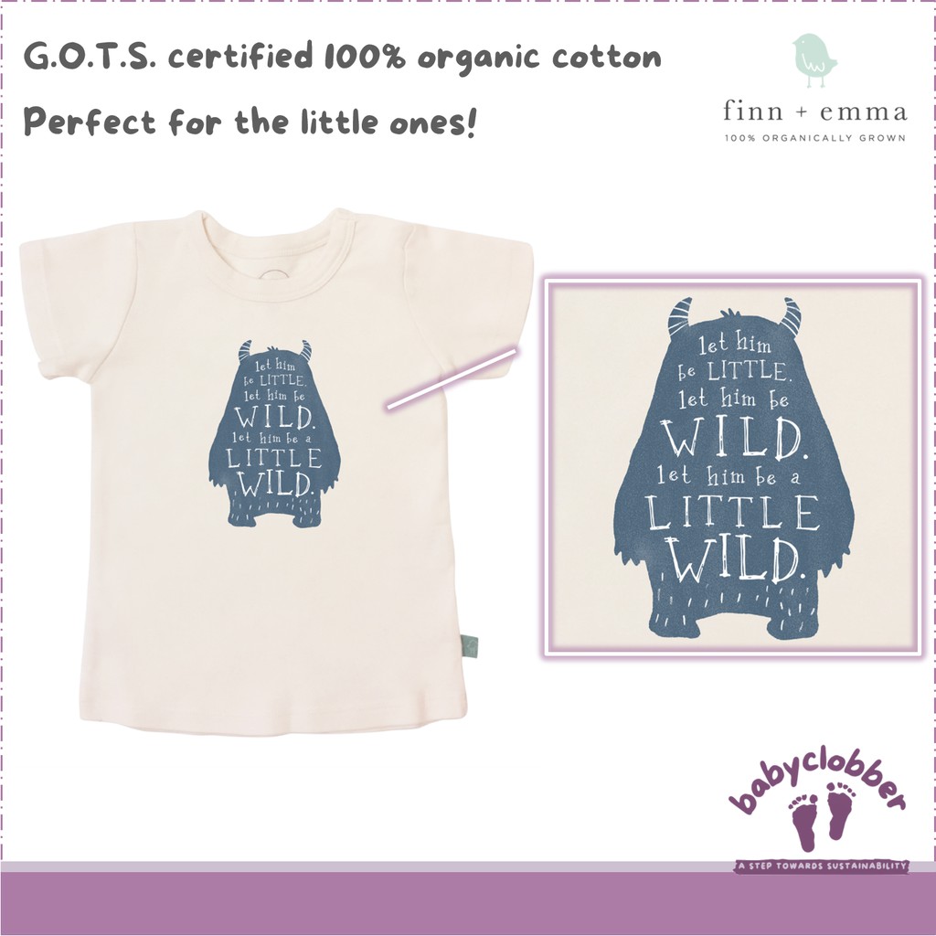 Finn + Emma graphic tee wild child Finn + Emma graphic tee wild child