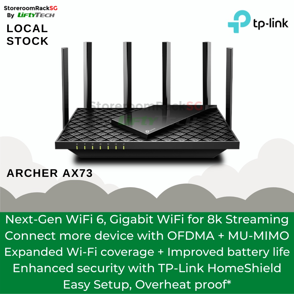 Tp Link Archer Ax73 Dual Band 5744804mbps Wi Fi 6 Onemesh