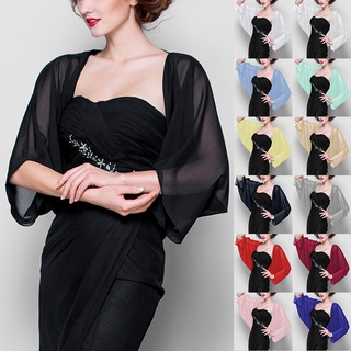 Chiffon deals bolero wedding