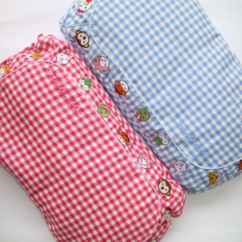 Korean Buckwheat Pillows (Checks) Shopee Singapore