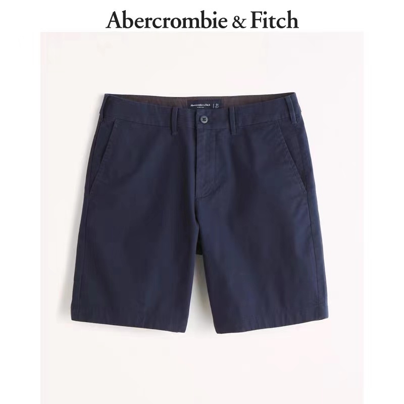 2022 Summer New Style Abercrombie & Fitch Men's Clothing Classic Pleated Casual Shorts