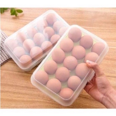 Dreamyhouse tempat Box Telur 15 Lubang Sekat (Kotak dengan sekat khusus Telor) - Gambar 4