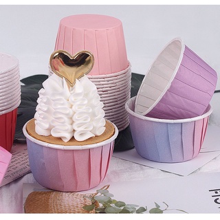 50pcs Foil Cupcake Liners with Lids Heat Resistant 5.5oz Aluminum Cake Cups  Portable Foil Baking Cups Round Aluminum Muffin Liners Cupcake Holders