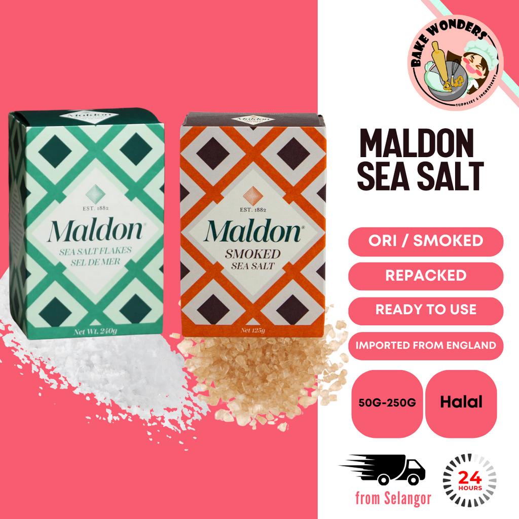 Maldon Sea Salt Flakes Maldon Smoked Sea Salt Garam Laut 海盐 50G 125G ...