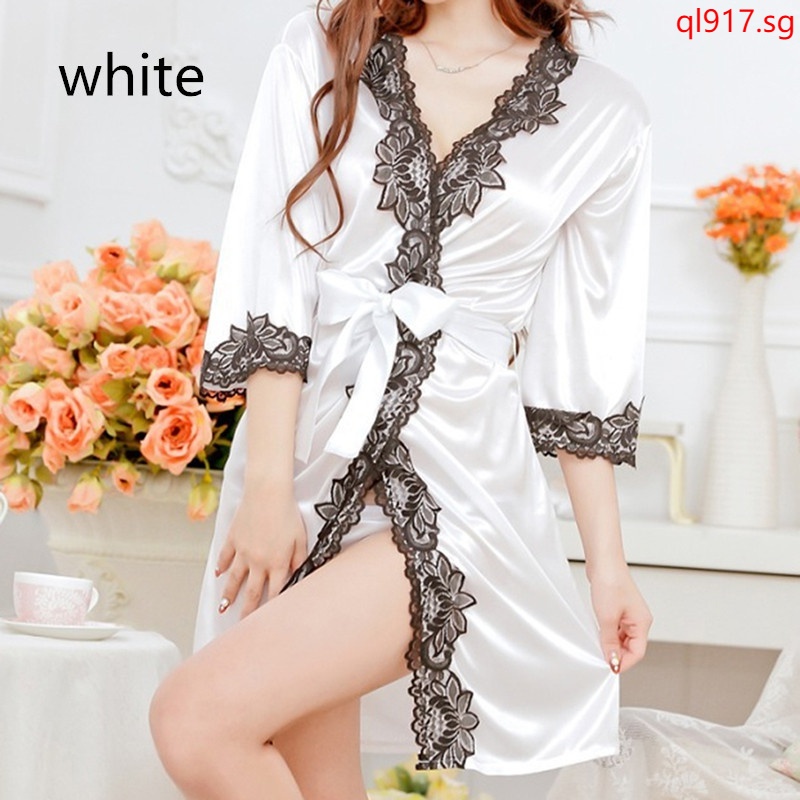 Modal Nightgown Women's Spring Summer Sweet Lace Sexy Sling Nightdress  Nightwear 2Pcs Set with Breast Pad Home Clothes Dress