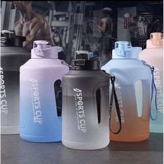 Gradient Big Water Bottle 3.78l Water Bottle Portable Sports Outdoor Bucket