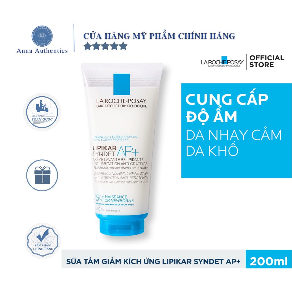 La RochePosay Shower & Cleanser For Sensitive Dry Skin 200ml Lipikar