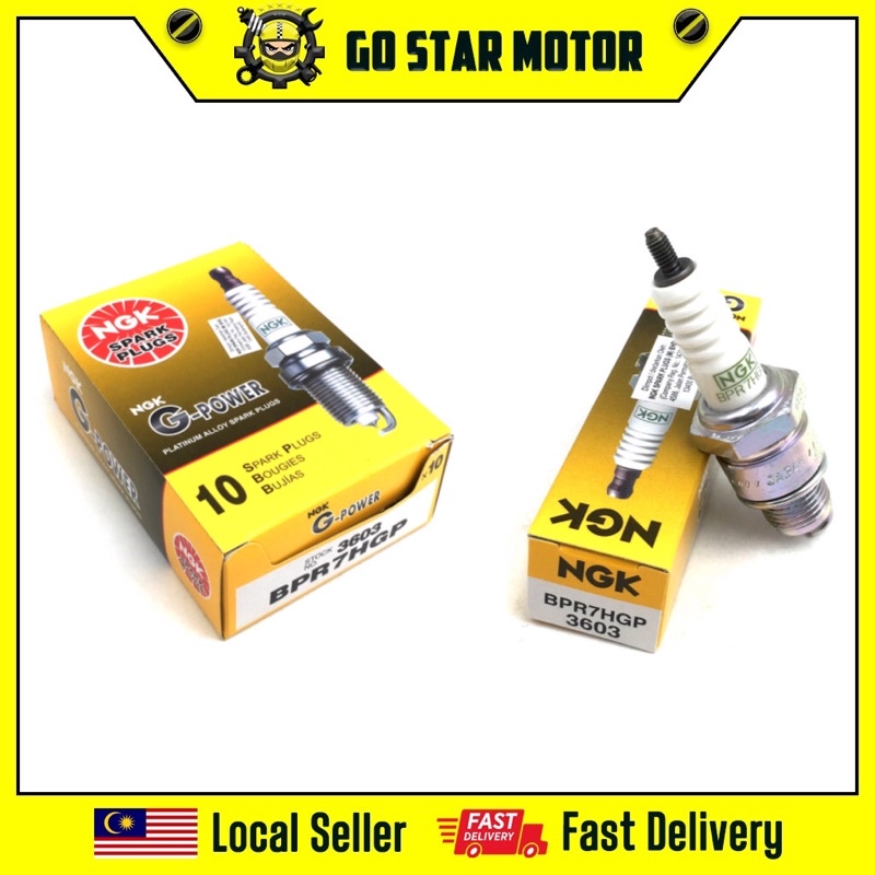 NGK G-POWER Spark Plug BPR7HGP GPOWER Y100 Y110 SS2 RC80 V100 | Shopee ...
