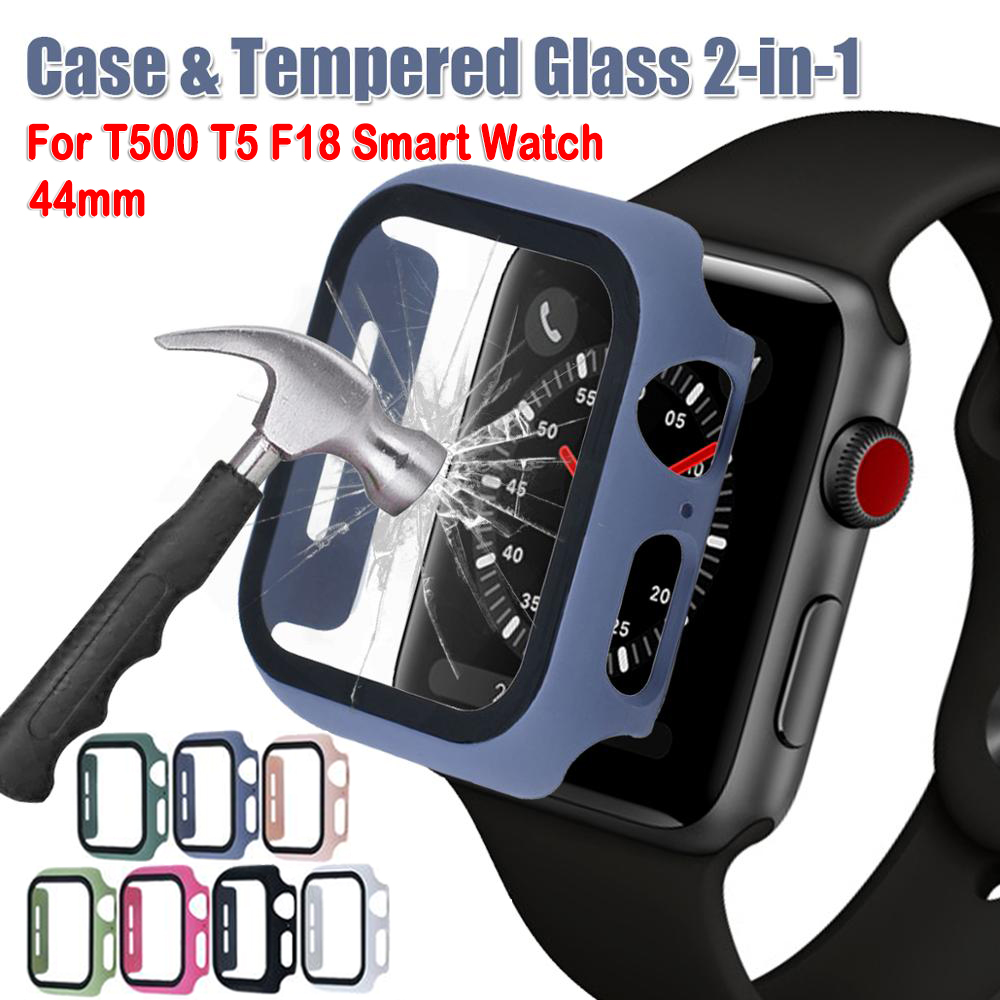 T500 T5 F18 Smart Watch Protective Case Full Screen Protector