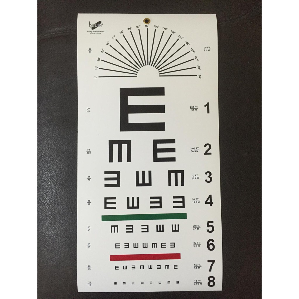Eye Chart ( 3 types of Alphabet) | Shopee Singapore