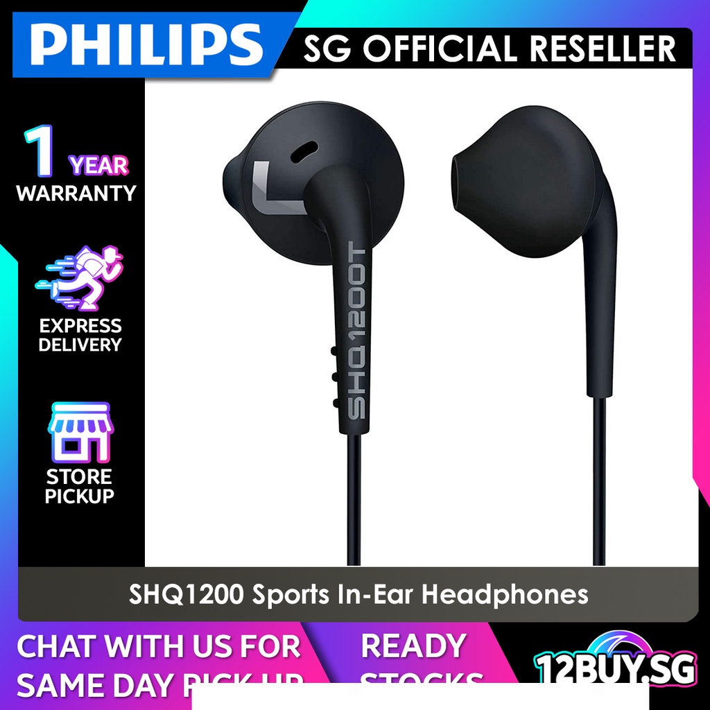 Philips SHQ1200 Earpiece ActionFit Sports in ear headphones Official Reseller 12BUY.AUDIO Express Delivery