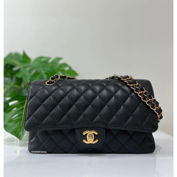 Gold and black chanel on sale bag