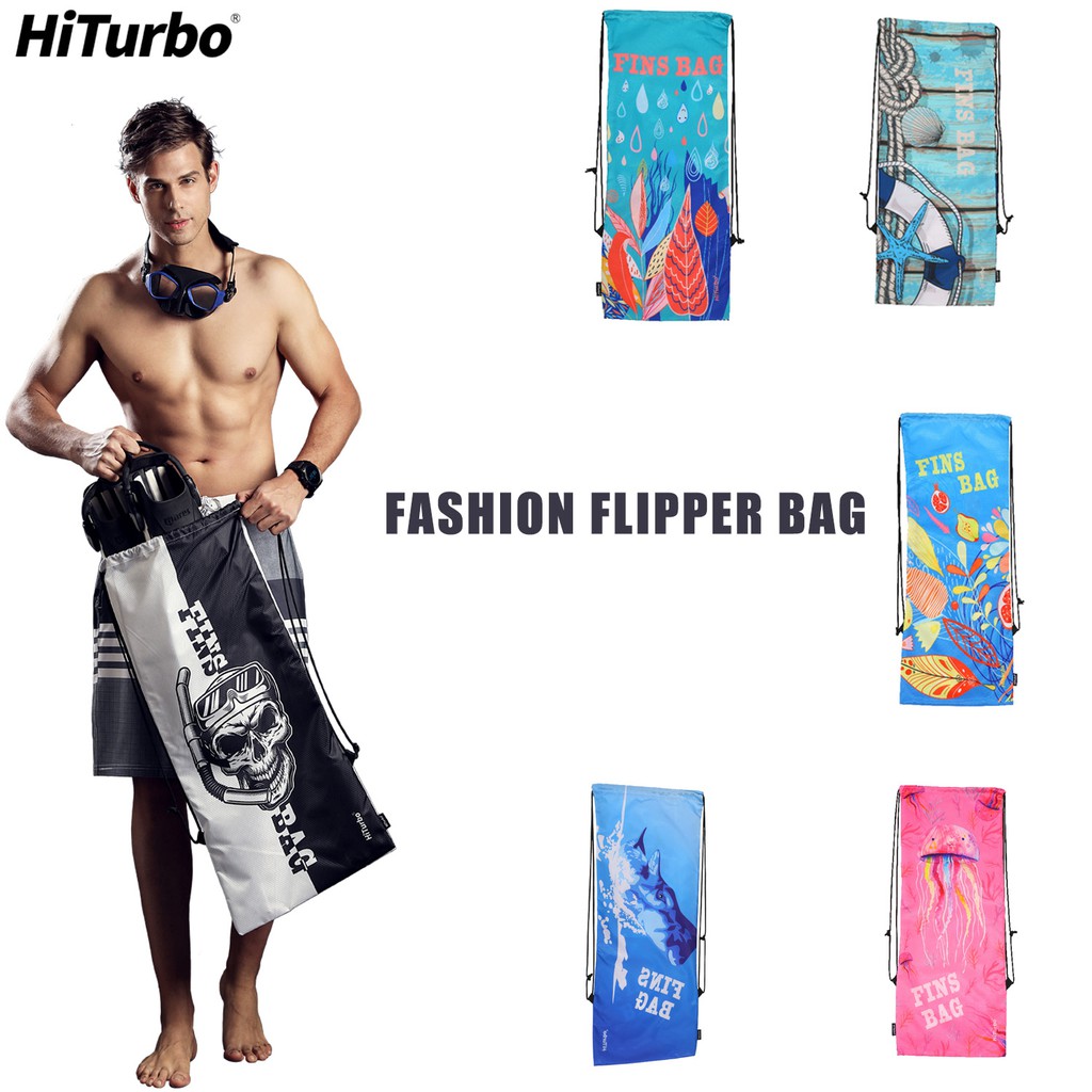 HiTurbo diving equipment flippers pouch fin storage bag outdoor ...