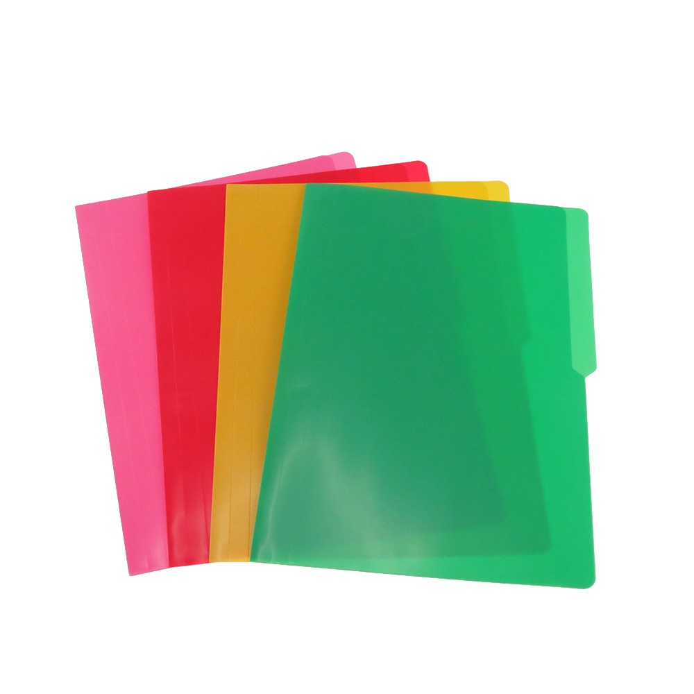 Plastic Folder Thick PP Colored Long and Short Sold by Dozen (11 Colors