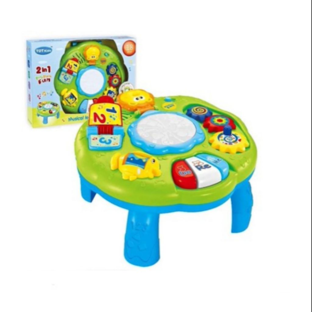 ? Kids Children Activity Table Learning Newborn Baby Cot Toys ? Music Light Learning Toys