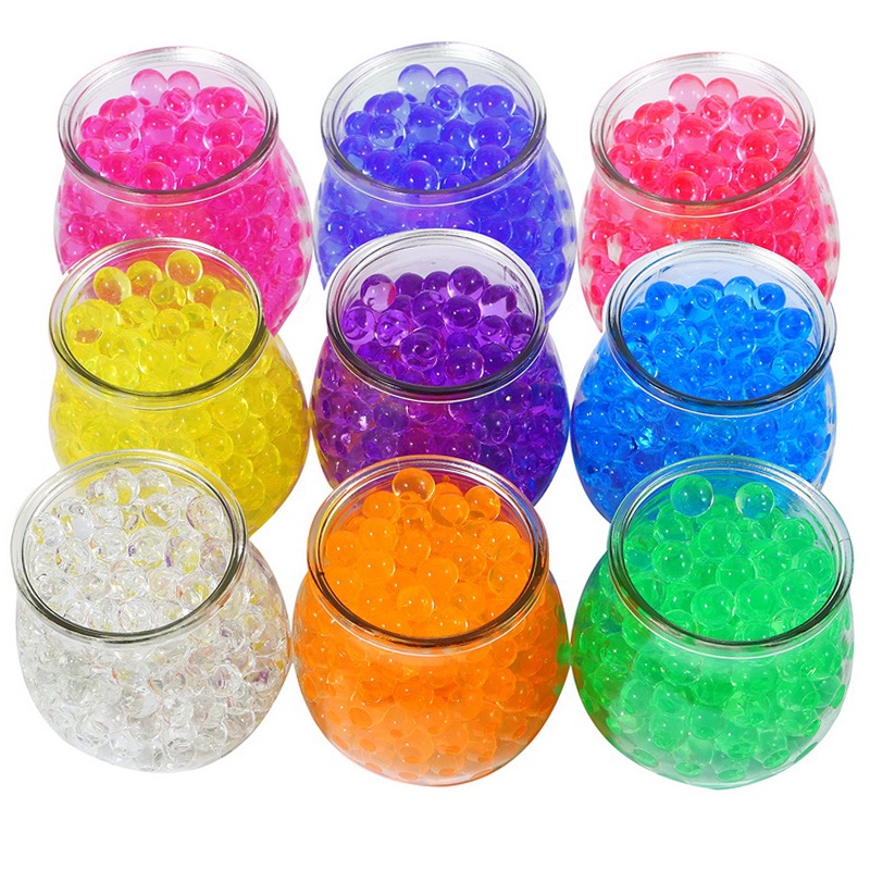 500Pcs Magic Crystal Soil Mud Children Toy Water Beads for kids flowers Growing Up Water Hydrogel Balls Home Decor Potted