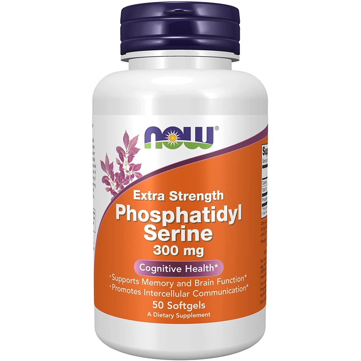 NOW Supplements, Phosphatidyl Serine 300 mg, Extra Strength, with