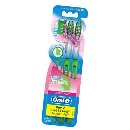 Oral B Tooth Brush Gumcare Greentea 3s - Gambar 3
