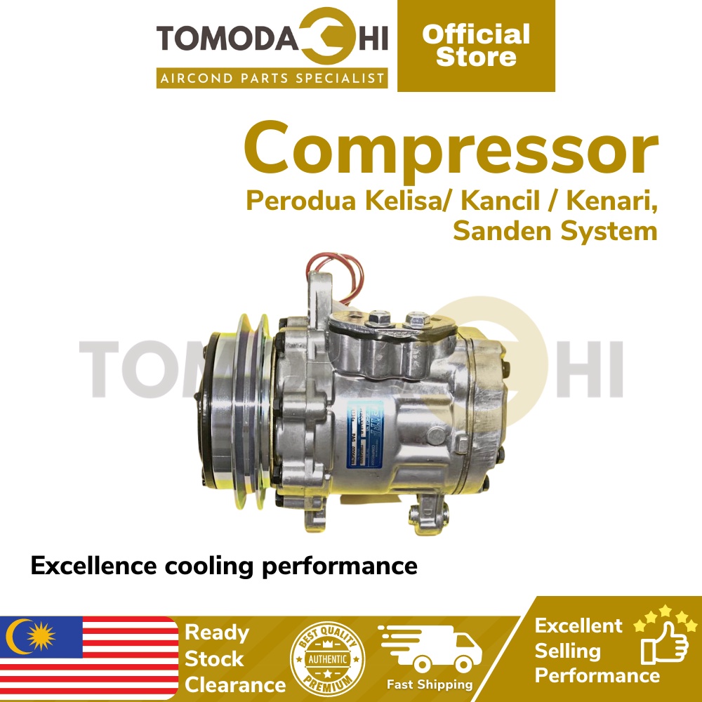 Tomodachi Car Air Cond Compressor Aircond Perodua Kelisa Kenari Kancil