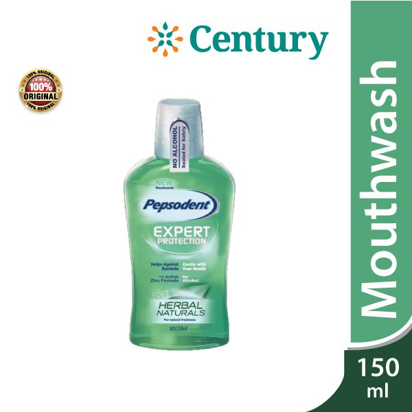 Pepsodent Mouthwash Herbal Natural 150 ML