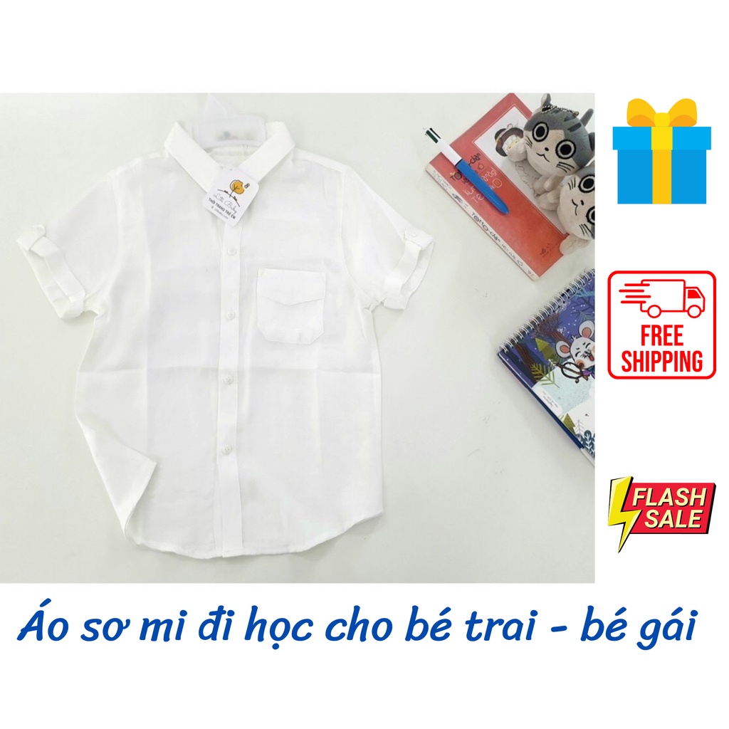 Cool White Shirt For Boys And Girls. Litibaby Made in VietNam | Shopee ...