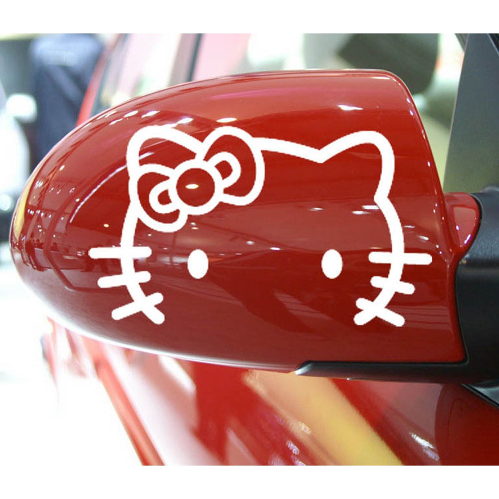 Hello Kitty Car Mirror Sticker Car Decal Mirror Sticker (Left & Right
