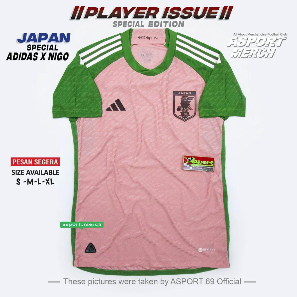 Japan PINK SPECIAL EDITION PLAYER ISSUE JERSEY BOLA JAPAN SPECIAL