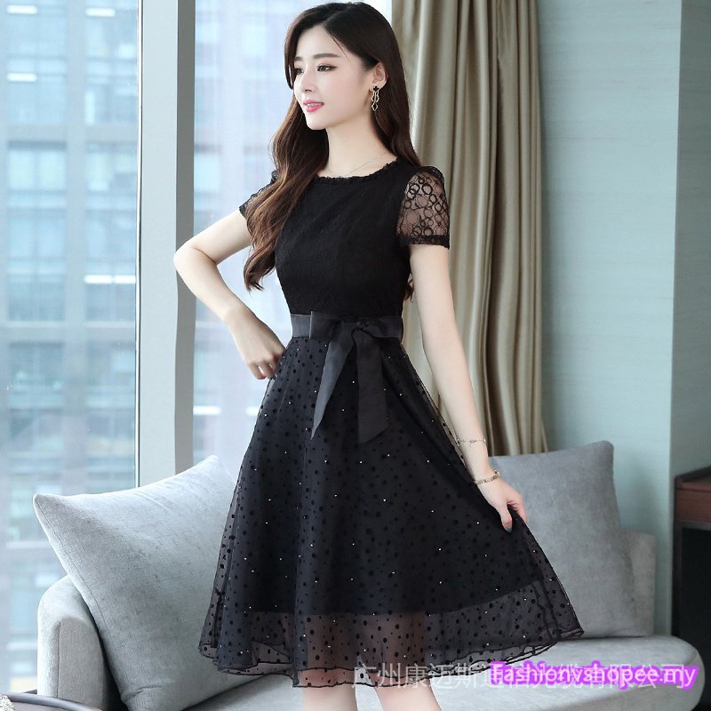 Girls black lace on sale dress