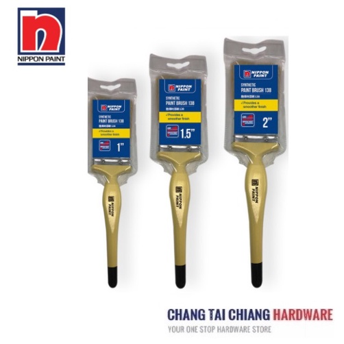 Nippon Paint Synthetic painting Brush (1" / 1.5" / 2") | Shopee Singapore