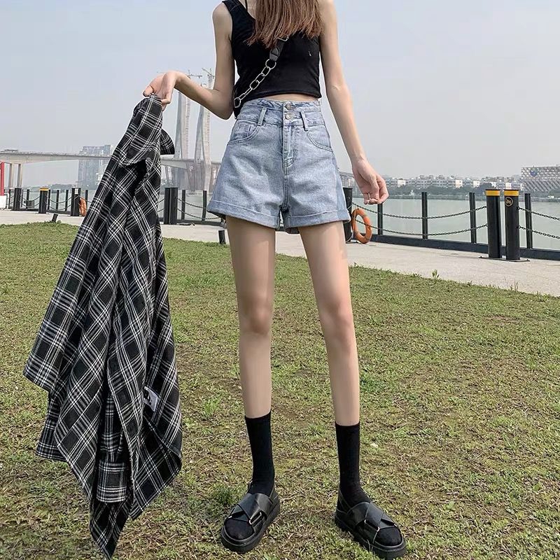 Ready Stock Summer Women Demin Short High Waisted Korean Fashion Female ...